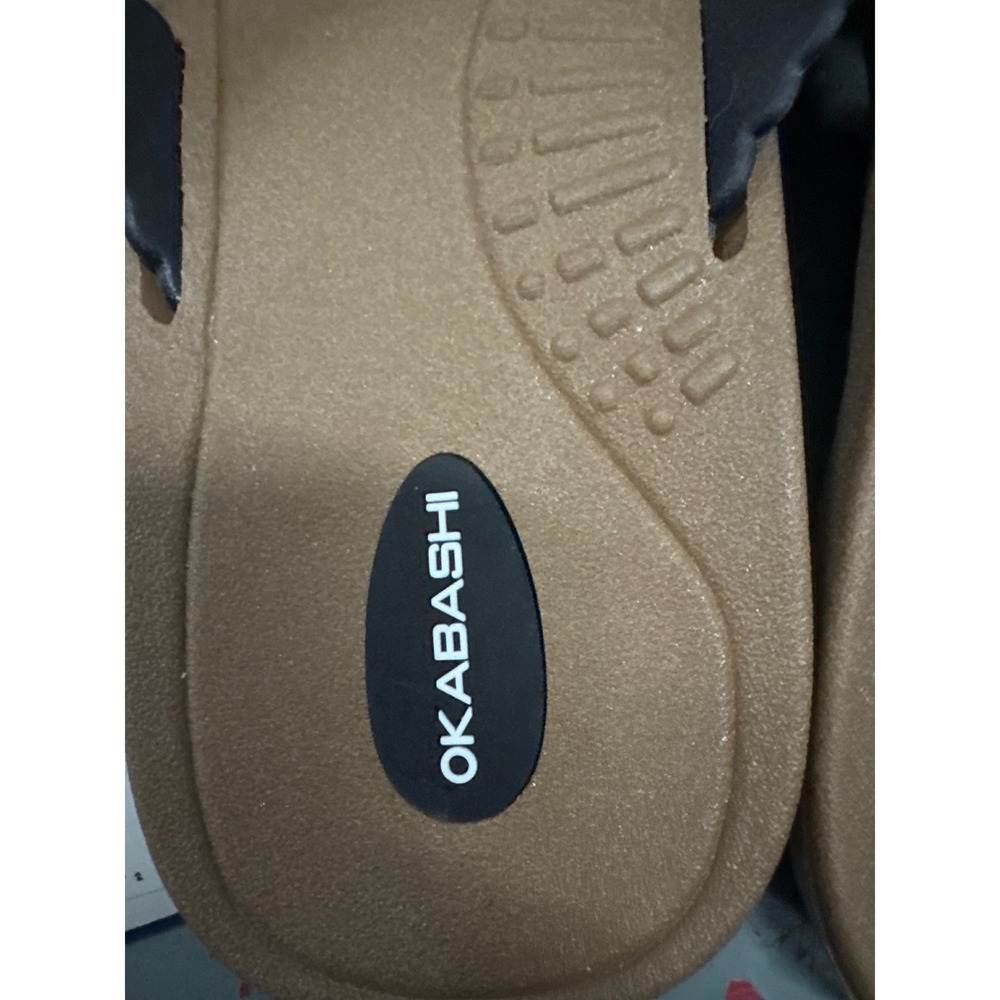 Okabashi Baha Sandals Womens L 9.5-10.5 Toffee Black Braided Comfort NWT - Picture 4 of 5